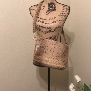 Faux animal skin purse